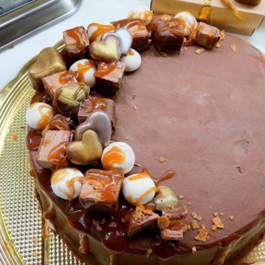 Рецепт шоколадного чизкейка марс с нугой и соленой карамелью