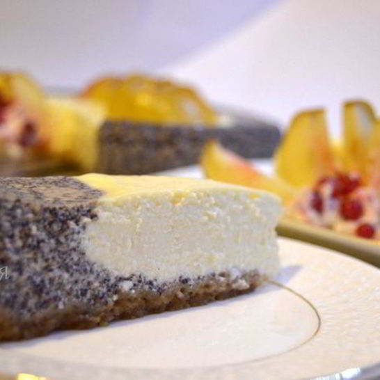 Рецепт яблочно-макового чизкейк