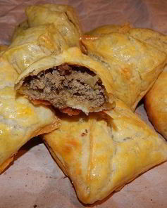 Домашние слойки с печенью