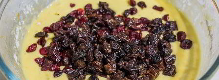 апельсиновый кекс с изюмом на оливковом масле. Шаг 4