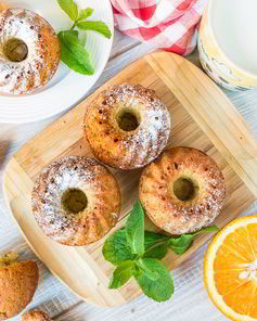 Апельсиновые кексики с маком