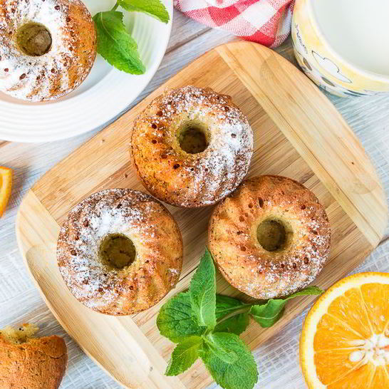 Рецепт апельсиновых кексиков с маком