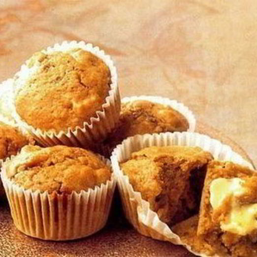 Бананово-яблочные кексы с грецкими орехами