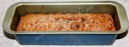 домашний кекс с орехами и изюмом. Шаг 12