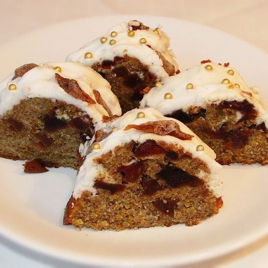 Рецепт кекса миндального с вяленого хурмого