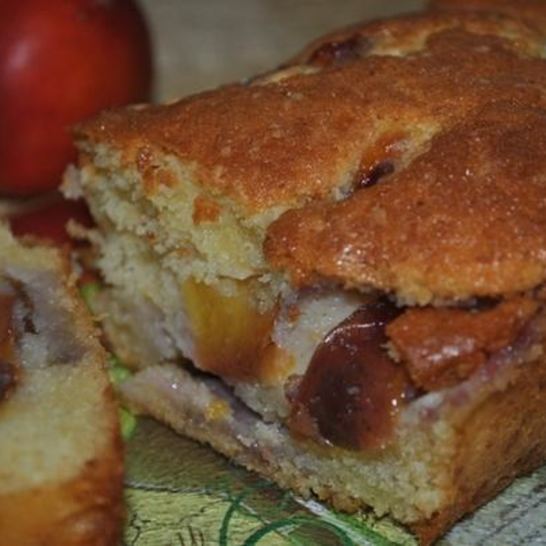 Рецепт кекса с карамелизированными нектаринами