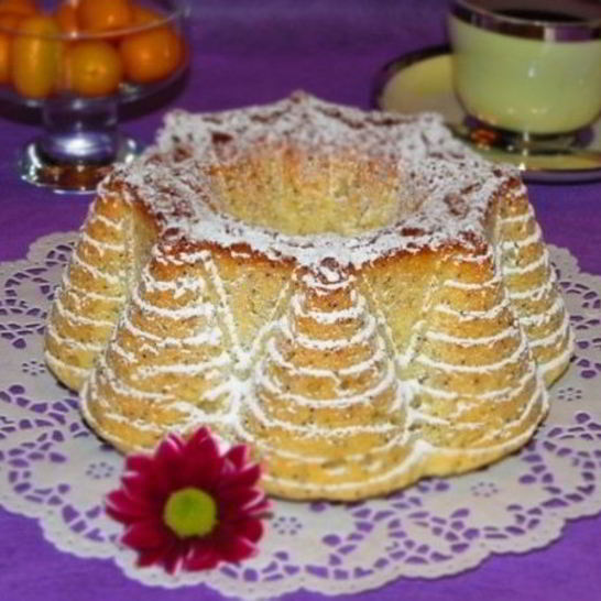 Рецепт кекса с маково-лимонной начинкой