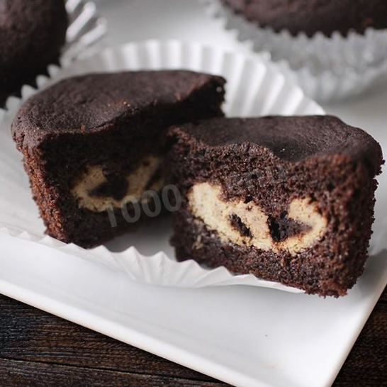 Рецепт кекса с начинкой внутри