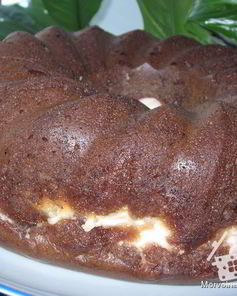 Кекс с творожно-ягодной начинкой