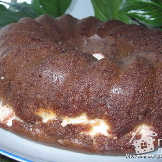 Рецепт кекса с творожно-ягодной начинкой