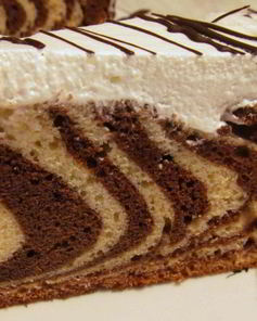 Кекс Зебра на сметане