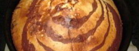 кекс зебра на сметане. Шаг 14