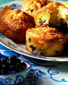 Кексы с черникой