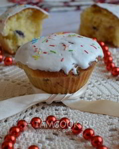 Кексы с изюмом на Пасху