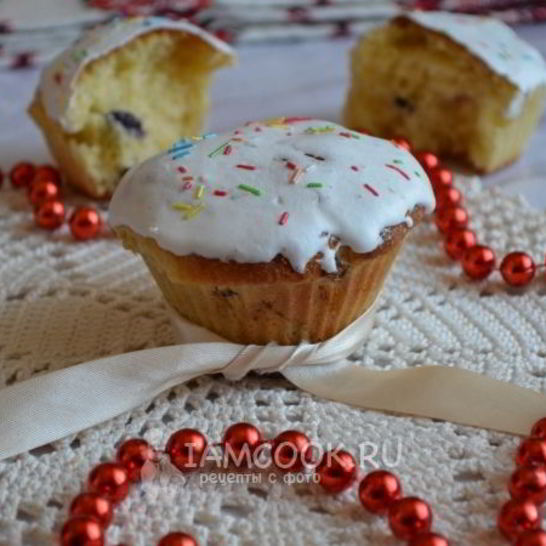 Рецепт кексов с изюмома ны пасху