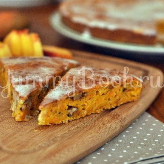 Рецепт морковного кекса с орехами