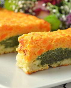 Овощной кекс с красивым разрезом
