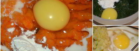 овощной кекс с красивым разрезом. Шаг 2