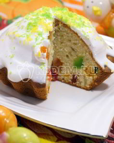 Пасхальные кексы с цукатами