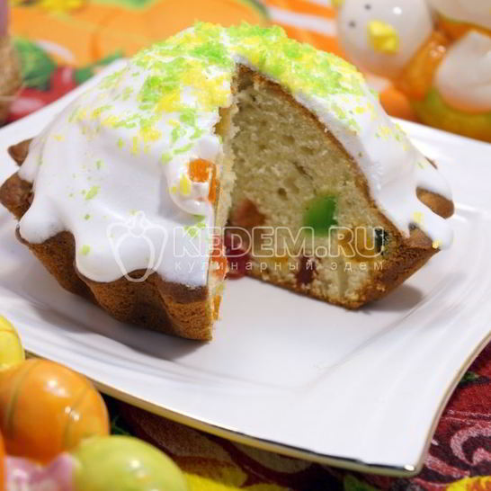 Рецепт пасхальных кексов с цукатами