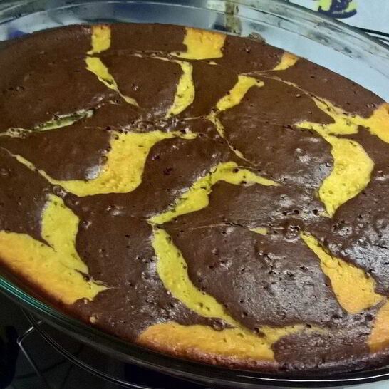 Рецепт полосатого шоколадно-апельсиновый кекс