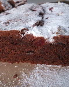 Шоколадно-творожный Штоллен с марципаном