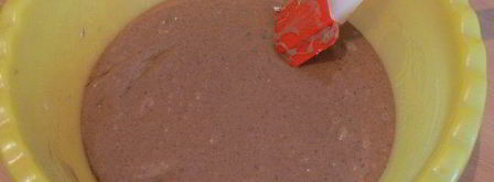 шоколадно-творожные кексы с брусникой. Шаг 6