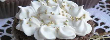 шоколадно-творожные кексы с брусникой. Шаг 10