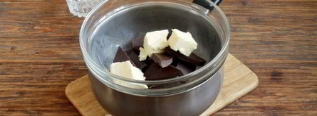 шоколадный фондан с мороженым. Шаг 4