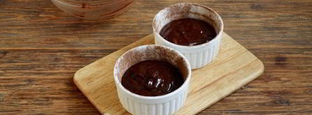 шоколадный фондан с мороженым. Шаг 9