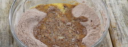 шоколадный кекс с малиной. Шаг 5