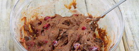 шоколадный кекс с малиной. Шаг 9