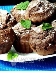 Шоколадные кексы со сгущенкой