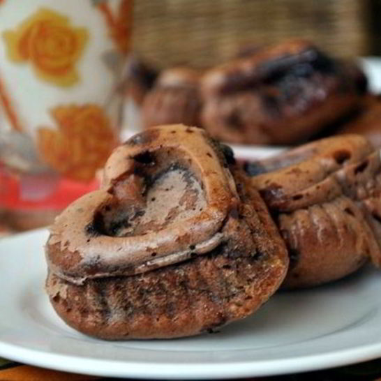 Рецепт творожно-шоколадных кексы с шоколадными конфетами