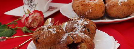 творожные кексы с ежевикой в силиконовых формочках. Шаг 6