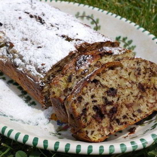 Рецепт бананового хлеба с шоколадом и орехами