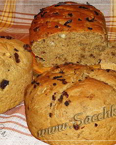 Грибной хлеб с чесноком