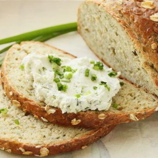 Рецепт хлеба из овсяных хлопьев с зеленью