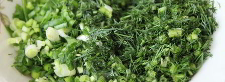 хлеб из овсяных хлопьев с зеленью. Шаг 2