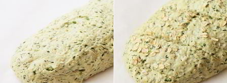 хлеб из овсяных хлопьев с зеленью. Шаг 6