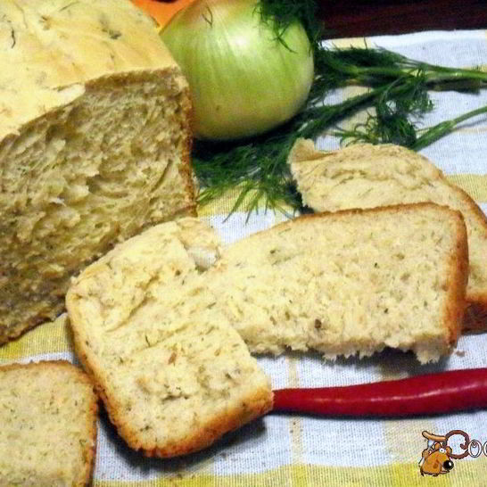 Рецепт хлеба с укропом, луком, чесноком и чили