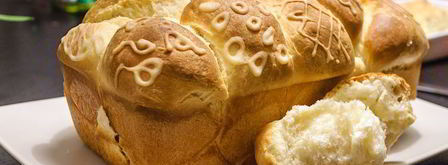 сдобный хлеб с узором. Шаг 7