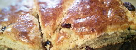 сконы с белым шоколадом и вяленой вишней. Шаг 9