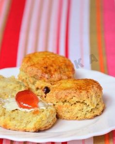 Сконы с отварным картофелем