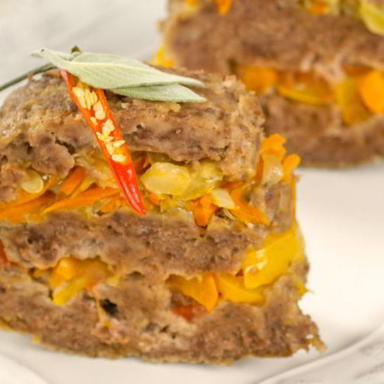 Рецепт слоеного мясного хлеба