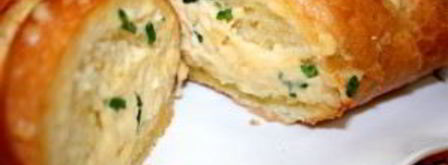 запеченный батон с сыром и чесноком. Шаг 6