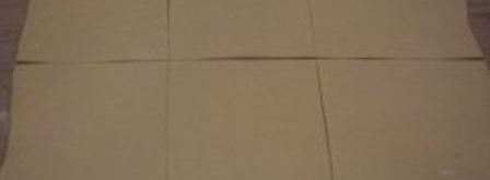 конвертики из слоеного теста. Шаг 3