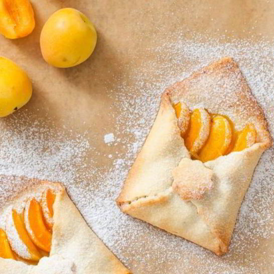 Рецепт конвертиков с абрикосами