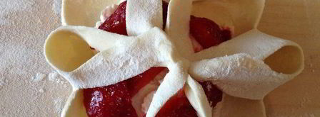 конвертики с клубникой. Шаг 6