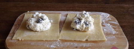 конвертики с творогом. Шаг 7